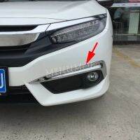 สำหรับ2016-2018 Honda Civic Sedancoupe Chrome ด้านหน้าหมอก Light Trims คิ้วแถบอุปกรณ์เสริม