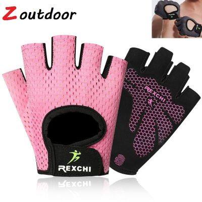 Men Women Fitness Gloves Weightlifting Gym Cycling Yoga Bodybuilding Training Thin Summer Breathable Non-slip Half Finger Gloves Adhesives Tape