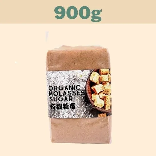 CLEAN EATING Organic Molasses Sugar Fine Grain 900g Halal Certified