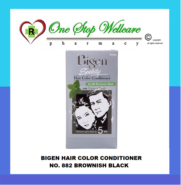 BIGEN SPEEDY HAIR COLOR CONDITIONER NO. 882 BROWNISH BLACK (EXP:03/2023) |  Lazada