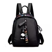 กระเป๋าเป้สะพายหลัง กระเป๋าสะพายหลังผู้หญิง backpack women (Black)