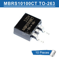 10ชิ้น MBRS10100CT ต่อ-263 10A 100V Schottky Rectifier ใหม่ดั้งเดิม