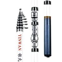 ETXJOSBY Carbon Fiber Telescopic Spinning Fishing Rod 1.5/1.8/2.1/2.4/2.7/3.0M Sea Travel Mini