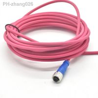 Red Wire Solid Copper PUR Cable M12 4P/8P Waterproof and Fireproof Connector-industrial Automation Connector