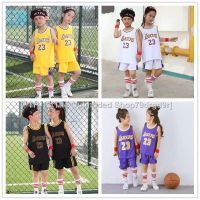 ✗ [Hot-Selling Hot-Selling] Manufacturer Wholesale Suit Children Lakers Round Neck No. 23 James Jersey Training Men Women Basketball Uniform [24 Hours Delivery]