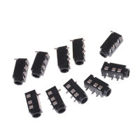 [PERNG] The 10ชิ้น PJ-320D 4 Pins SMD 3.5มม. หูฟังสตรีสายเชื่อมต่อสัญญาณที่ยึด PCB