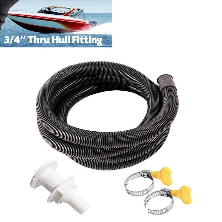 [HOT 2023] Flexible Bilge Pump Hose Installation Kit 3/4Inch Diameter 6.6 FT for Boats with 2