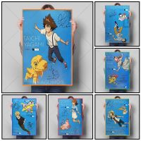 คลาสสิกญี่ปุ่นอะนิเมะ Digimon โปสเตอร์-Taichi Yagami Yamato Lshida Takeuchi Suna Yagami Kaer - Wall Art ตกแต่งบ้านของขวัญเด็ก Liyanhong2