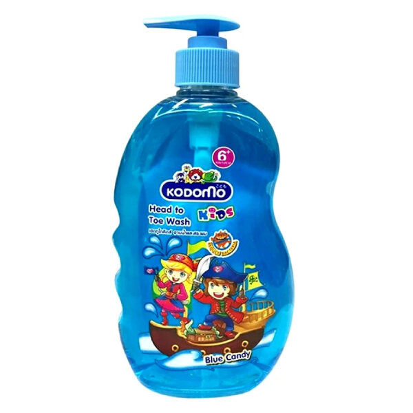 fernnybaby-โคโดโม-เบบี้-แชมพู-สบู่-kodomo-baby-shampoo-400ml-อาบ-สระ-โคะโดะโมะ-สำหรับเด็ก-รุ่น-ยาสระผม-โคโดโม-สีฟ้า-บลูแคนดี้-400-มล
