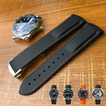 Omega rubber strap discount 19mm