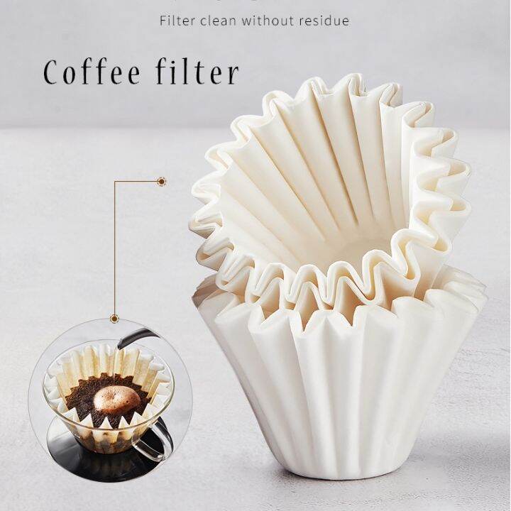 【Coffee World】 V60 Coffee Paper Filter for Coffee Handpoured Coffee Filter Drip 24 Cup New