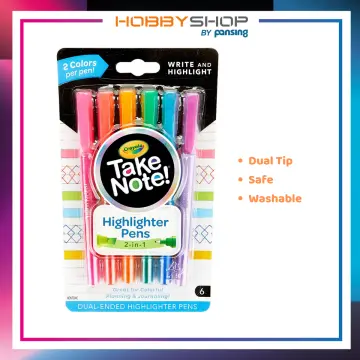 Crayola Take Note Permanent Markers Comfort Grip Vibrant Fine Point 12ct 1  Pack