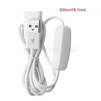 1PCS 2M USB Putih Kabel Male Ke Female dengan Switch ON/OFF Kabel Ekstensi untuk Beralih USB lampu USB Fan Power Line Drop Pengiriman