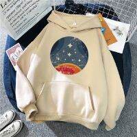 Starfield เสื้อฮู้ดผู้หญิง,Y2k วอร์มเสื้อเชิ้ตมีฮู้ดอะนิเมะน่ารัก