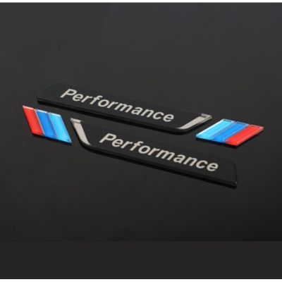 2ชิ้น/เซ็ต M Performance Fender รถ-สติ๊กเกอร์ติดรถยนต์มีสไตล์ป้ายสัญลักษณ์สำหรับ BMW M 1 3 4 5 6 7 E Z X สติกเกอร์รถอุปกรณ์เสริม