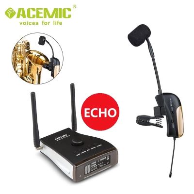 Acemic PR-8/ST-4 Echo Digital Wireless Saxophone ไมโครโฟนไร้สายสำหรับแซ็กโซโฟนที่มี ECHO effect