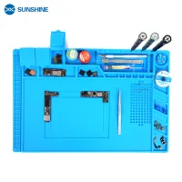 【YY】SUNSHINE S-160 Heat Insulation Silicone Pad Phone PCB Repair Soldering Mat For Repair Station Maintenance Platform