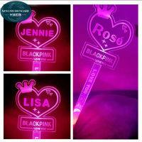 XMDS Blackpink แท่งไฟ LED เรืองแสง รูปหัวใจ สีชมพู สีดํา สีชมพู สําหรับคอนเสิร์ต