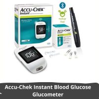 Accu-Chek Instant Blood Glucose Glucometer (with Bluetooth) with Vial of 10 Strips, 10 Lancets and a Lancing Device FREE for Accurate Blood Sugar Testing