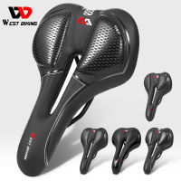 WEST BIKING Bicycle Seat Saddle MTB Road Make Saddle Mountain Racing Saddle PU Breathable Soft Seat Ergono Cushion