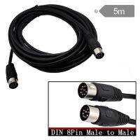 ”【；【-= 8 Pin Din Male To Male Speaker Audio Cable Adapter For Surveillance Automotive Computers Television Precision 5M