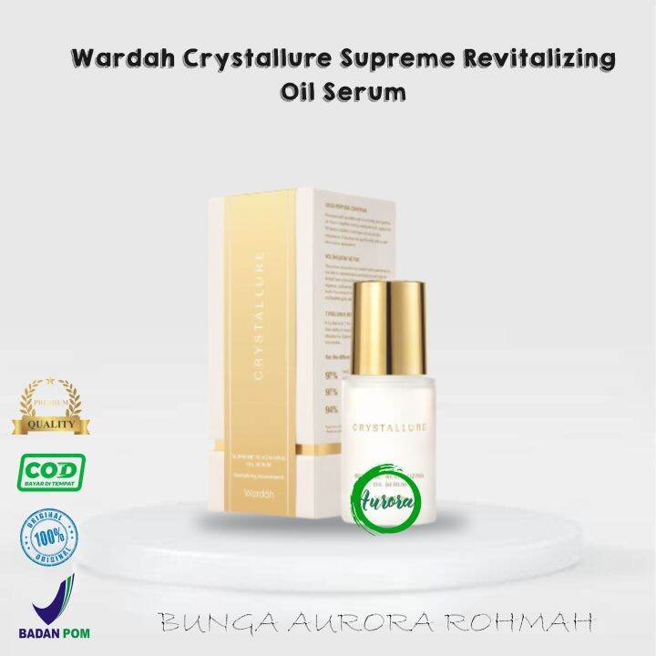 WARDAH Crystallure Superme Revitalizing Oil Serum Lazada Indonesia