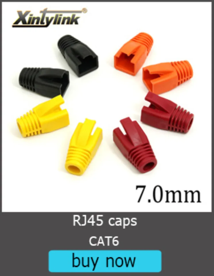 xintylink rj45 connector cat6 jack rg rj 45 ethernet cable plug rg45 cat5e  ftp sftp 8P8C cat 6 network lan internet high quality