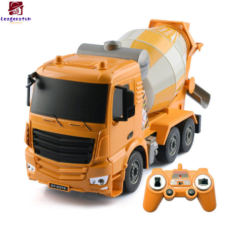 2.4ghz Wireless Remote Control Cement Mixer Truck Toys Simulation