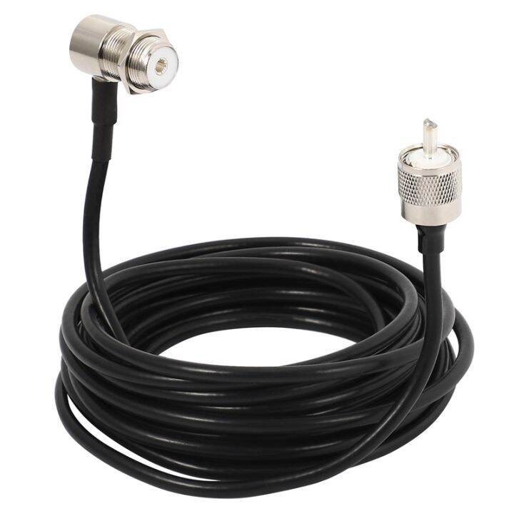 16ft-rg58-pl259-uhf-to-so239-connectors-for-car-radio-mobile-antenna-mount-cable