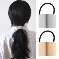 1 Piece Ladies Metal Gold Silver Hair Bands Ponytail Ring Cover Cuff Wrap Holder Elastic Rope Band Gift Exercise Bands