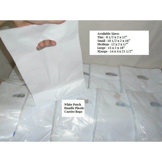 practical White Patch Handle Plastic Carrier Bags | Lazada PH