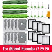 }{“》? แปรงด้านข้างและแปรงลูกกลิ้งและเครื่องกรอง Hepa สำหรับ Irobot Roomba I3 I6 I7 I7 + I8 E5 E6อะไหล่ทดแทนเครื่องดูดฝุ่นซีรี่ย์ E &amp; I