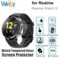 VSKEY 100PCS Tempered Glass Screen Protector for Realme Watch S Round Smart Watch D41mm Anti-Scratch Film