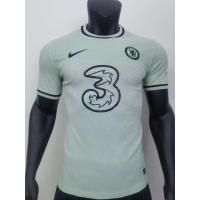 ☋⊙♂ [Player Version] 2223 ใหม่ Chelsea เสื้อเชิ้ตฟุตบอล แขนสั้น สีเขียวอ่อน คุณภาพสูง