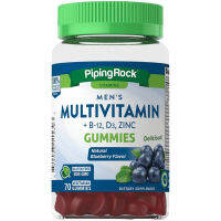 ของแท้ พร้อมส่ง กัมมี่วิตามินผู้ชาย Mens Multivitamin + B-12 D3 &amp; Zinc Gummies (30/70ชิ้น)