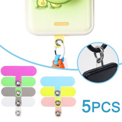 【CC】 Transparent Lanyard Card Gasket Anti-lost Color Cord Tabs Fixed Iphone