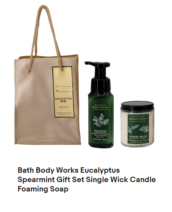 Bath & Body Works Aromatherapy Eucalyptus Spearmint Gift Set Single