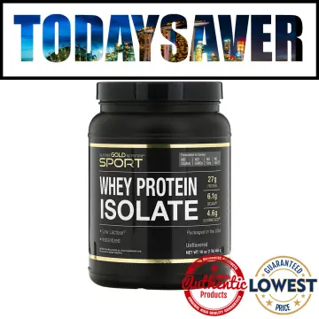 California Gold Nutrition SPORT - Whey Protein Isolate, 1 lb, 16