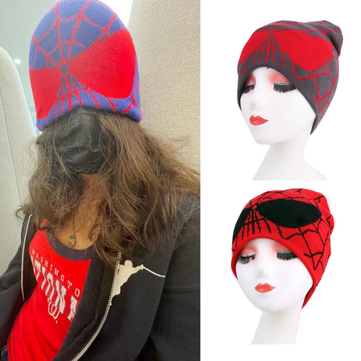 Hana Clothing Store] Disney Spiderman Beanies Hats Anime Men 39;S Caps Y2K  Spring Knitted Hat Bonnet Soft Wool Skullies For Women Gifts | Lazada