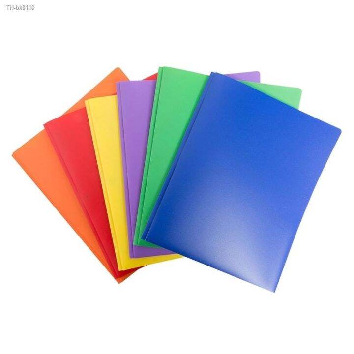 8pcs-plastic-folders-with-pockets-and-prongs-heavy-duty-plastic-folders-with-pockets-letter-size-assorted-in-8-colors