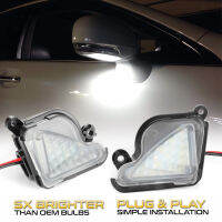 20212Pcs 6000K White LED Under Side Mirror Light Puddle Lamps For Skoda Octavia 3 2 5E 1Z 2004-2020 Skoda Superb 3 2 B6 B8 2008-2021