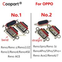 5Pcs New Type c ปลั๊ก USB ขั้วต่อพอร์ตชาร์จซ็อกเก็ตแท่นสําหรับ OPPO Reno 2 2Z Z 4 4Pro 4SE 3 5Pro 6 7 Ace2