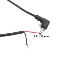 1pcs DC 3.5*1.35mm  power plug 90 degree elbow single male 3A 0.3MM2 3.5*1.35mm all copper wire cable 30cm Wires  Leads Adapters