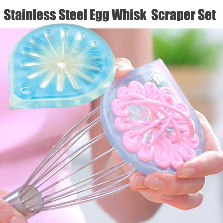 Stainless Steel Egg Beater, Cream Scraper, Household Steel Egg