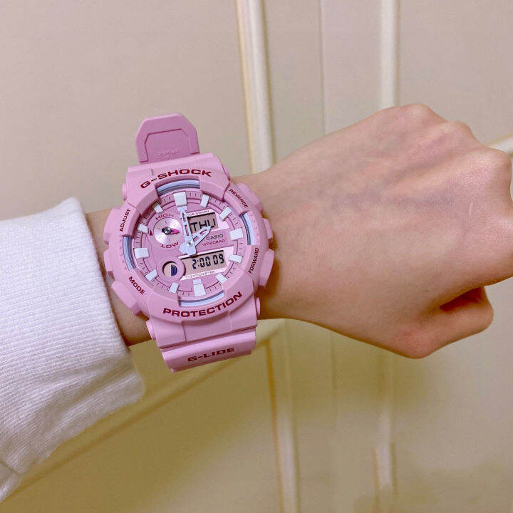 พร้อมส่ง-นาฬิกาข้อมือผู้หญิง-digital-g-shock-รุ่น-gax-100csa-4a-นาฬิกา-นาฬิกาข้อมือ-นาฬิกากันน้ำ-สายเรซิ่น