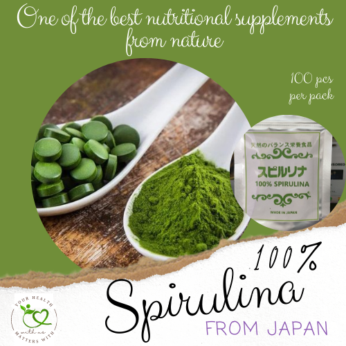 Spirulina 100 330mg 100 tablets from JAPAN Extremely High in Many