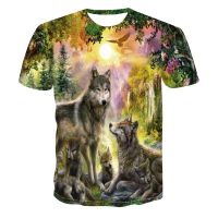 2023 newlovers Wolf พิมพ์ T เสื้อผู้ชาย3D เสื้อยืด Love Wolf Tee แขนสั้น camiseta รอบคอ izrt แฟชั่น Casual ยี่ห้อ