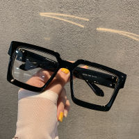 Personality wide-brimmed thick frame black sunglasses female punk style sunglasses male street shooting fashion thin glasses tide matching degree