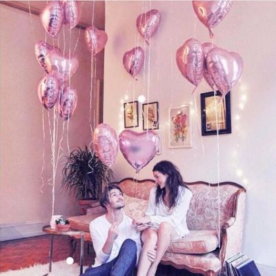 18inch Foil Balloon Heart Shaped Helium Air Ball Wedding Birthday Party Decoration Ballons
