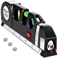 【jw】◊  4 In 1 Level Multifunctional Measuring Instrument Infrared Ruler Marking Measure Tape